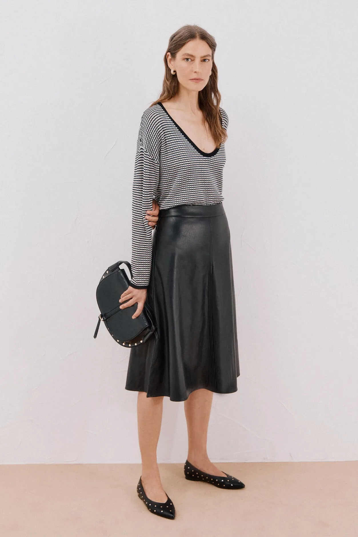 Cortefiel Jersey punto bicolor Negro Clearance