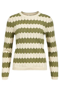 Object Jersey punto calado Kaki New