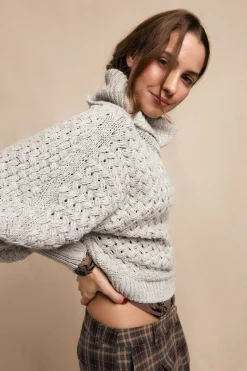 Slowlove Jersey punto cesta Gris Outlet