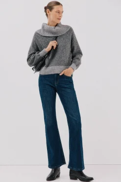 Cortefiel Jersey punto combinado Gris Clearance