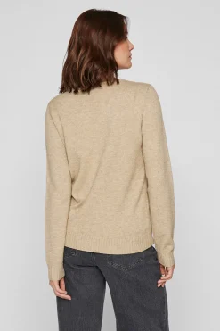 Vila Jersey punto cuello pico Marr&oacute;n Hot