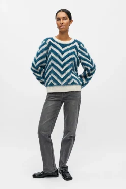 Object Jersey punto efecto pelo Turquesa Outlet