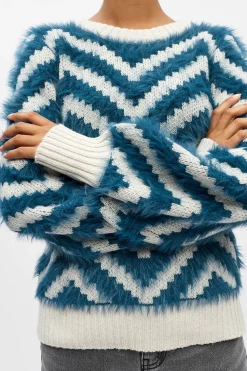 Object Jersey punto efecto pelo Turquesa Outlet