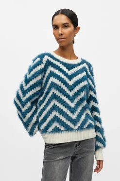 Object Jersey punto efecto pelo Turquesa Outlet