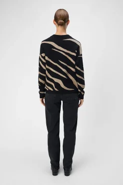 Object Jersey punto estampado Negro Sale