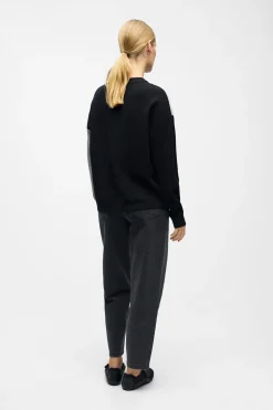 Object Jersey punto estampado Negro New