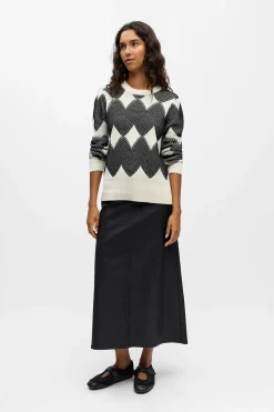 Object Jersey punto estampado Blanco Discount