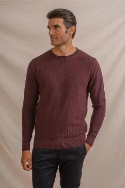 Celopman Jersey Punto Estructura rojo Discount