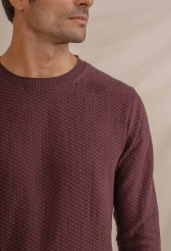 Celopman Jersey Punto Estructura rojo Discount