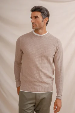 Celopman Jersey Punto Estructura beige Hot