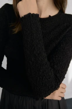 Pedro del Hierro Jersey punto estructura arrugada Marrón Hot