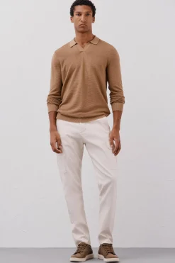 Cortefiel Jersey punto fino Beige New