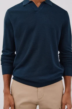 Cortefiel Jersey punto fino Azul marino Best