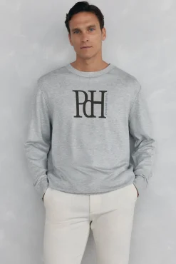 Pedro del Hierro Jersey punto fino big logo Gris Hot