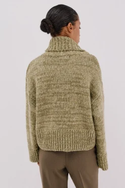 Cortefiel Jersey punto jaspeado Verde Hot