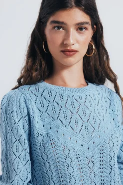 Springfield Jersey punto pointelle azul