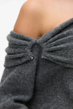 Vero Moda Jersey punto suave manga larga mujer Gris Best