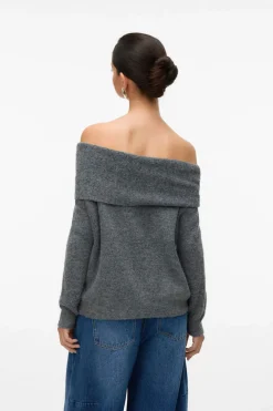 Vero Moda Jersey punto suave manga larga mujer Gris Best