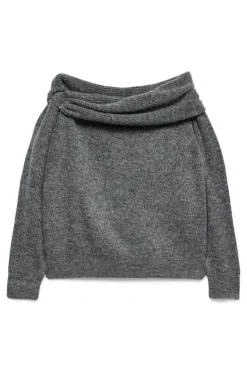 Vero Moda Jersey punto suave manga larga mujer Gris Best