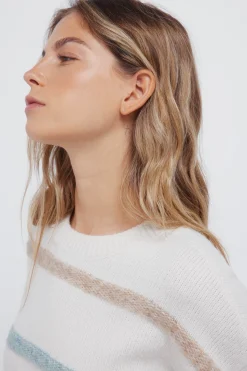 Springfield Jersey rayas bicolor nude Discount