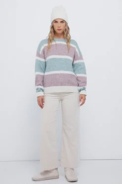 Springfield Jersey rayas lila y verde New