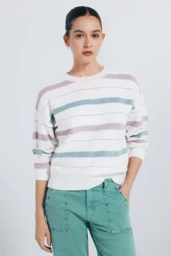 Springfield Jersey rayas lurex marfil Sale