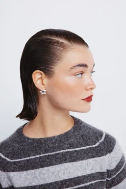 Springfield Jersey rayas lurex gris Outlet