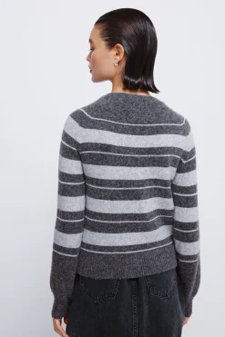 Springfield Jersey rayas lurex gris Outlet