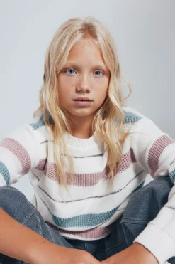 Springfield Kids Jersey rayas niña rosa Best