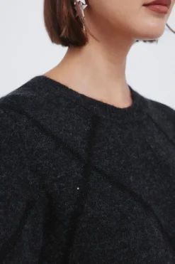 Springfield Jersey rombos lentejuelas gris Online