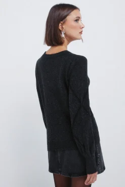 Springfield Jersey rombos lentejuelas gris Online