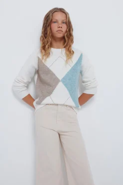 Springfield Kids Jersey Rombos niña beige Clearance