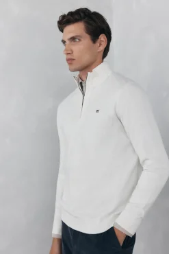 Pedro del Hierro Jersey semicisne Blanco Clearance