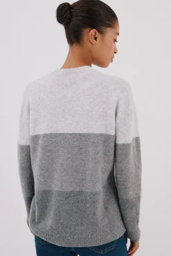 Cortefiel Jersey suave franjas Gris Online