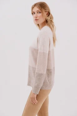 Cortefiel Jersey suave franjas Beige Outlet