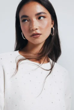 Springfield Jersey tachas cristal degradados marr&oacute;n Online