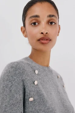 Cortefiel Jersey tacto suave Gris Outlet