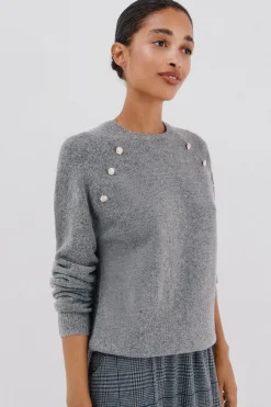 Cortefiel Jersey tacto suave Gris Outlet