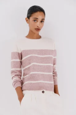 Cortefiel Jersey tacto suave Rosa Outlet