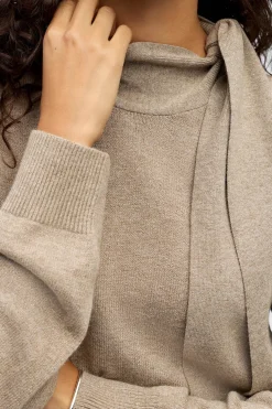 Object Jersey tacto suave lazo Marr&oacute;n Sale