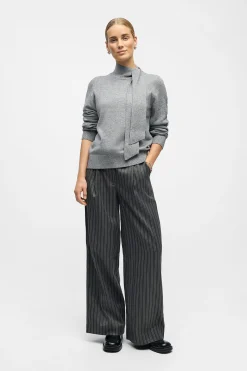 Object Jersey tacto suave lazo Gris Sale