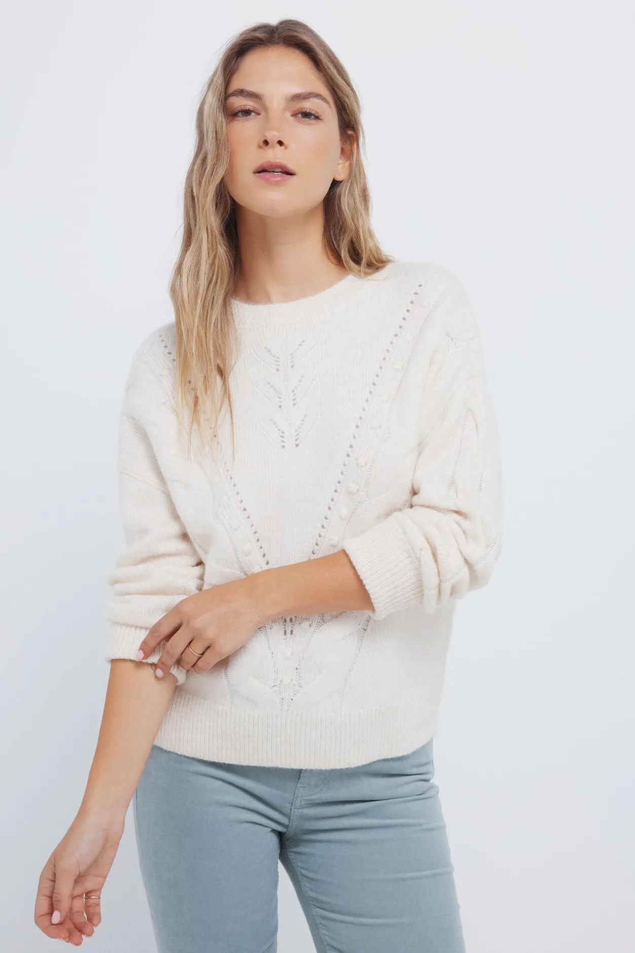 Springfield Jersey trenza uve nude New