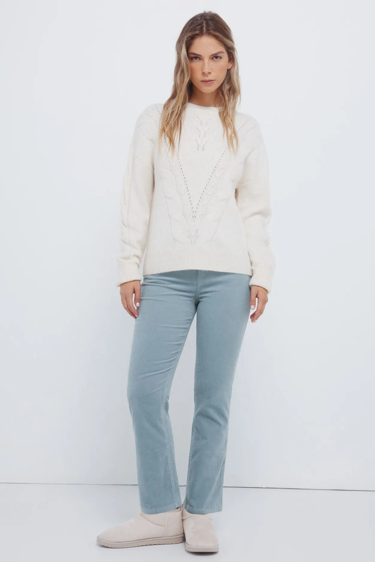 Springfield Jersey trenza uve nude New