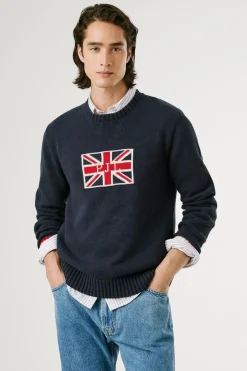 Pepe Jeans Jersey Union Jack Fit Regular azul Best