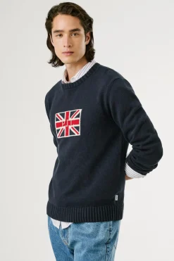 Pepe Jeans Jersey Union Jack Fit Regular azul Best