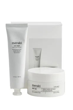 Meraki Kit de regalo para cuidado de pies blanco