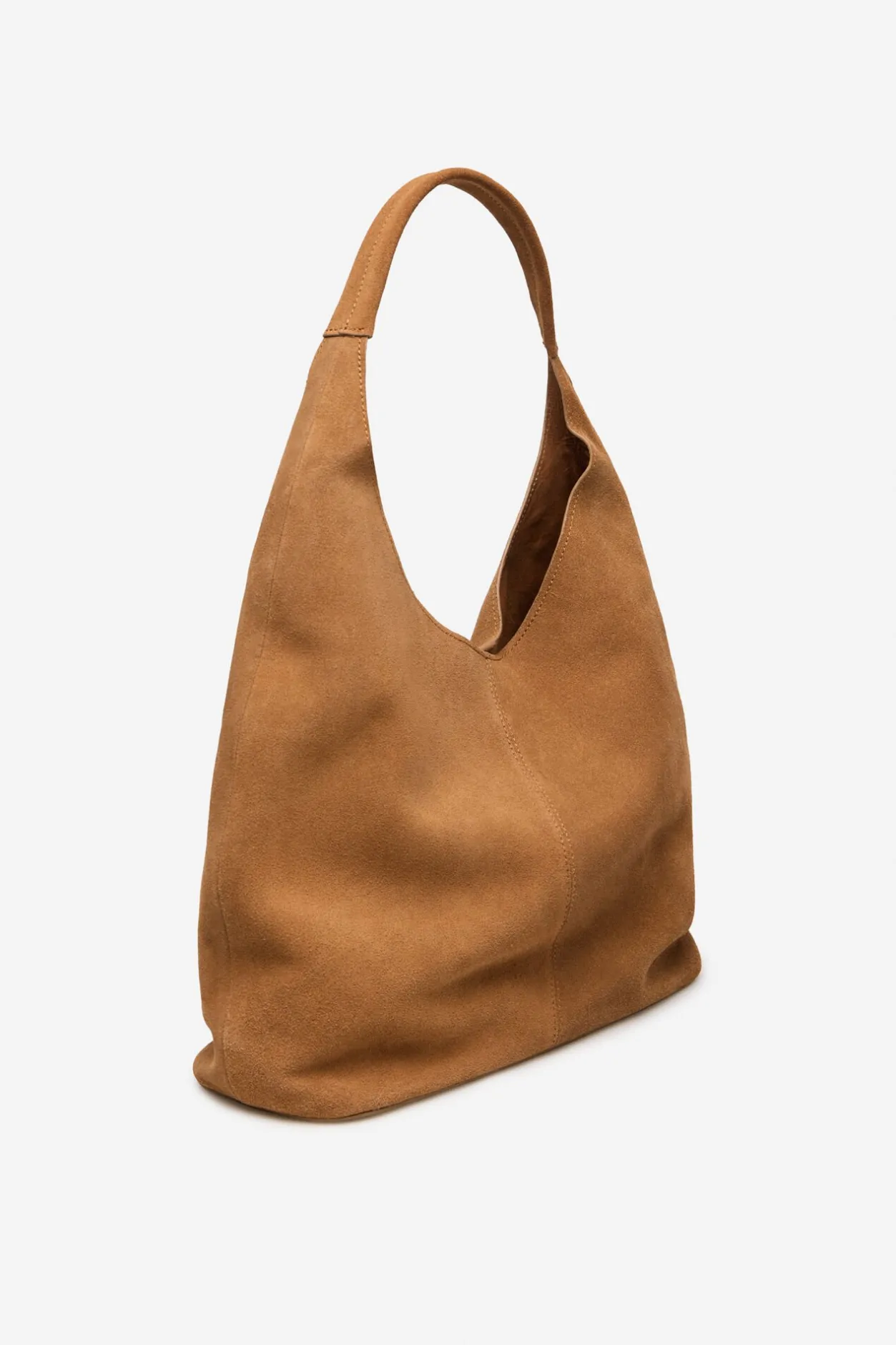 Cortefiel Leather weaved hobo Marrón Best