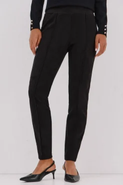 Cortefiel Legging de mujer de efecto ante Negro Outlet