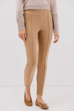 Cortefiel Legging de mujer de efecto ante Beige Discount