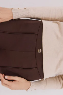 Cortefiel Legging de mujer de punto Marr&oacute;n New